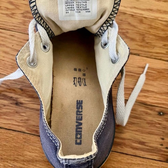 Converse All Star Low Top Sneakers Size 6 Women’s Blue Canvas Streetwear - Picture 8 of 10